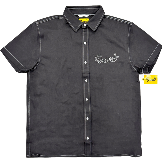 Donut Black Shop Short Sleeve Work Shirt
