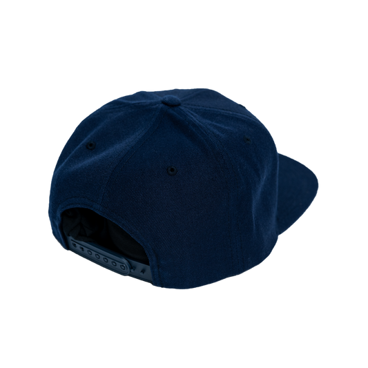 Donut Snapback Hat Navy