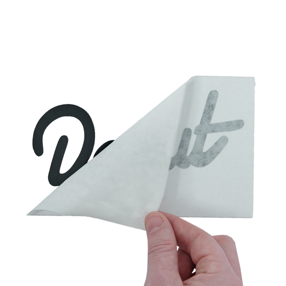 Donut Sticker - 6" - Black