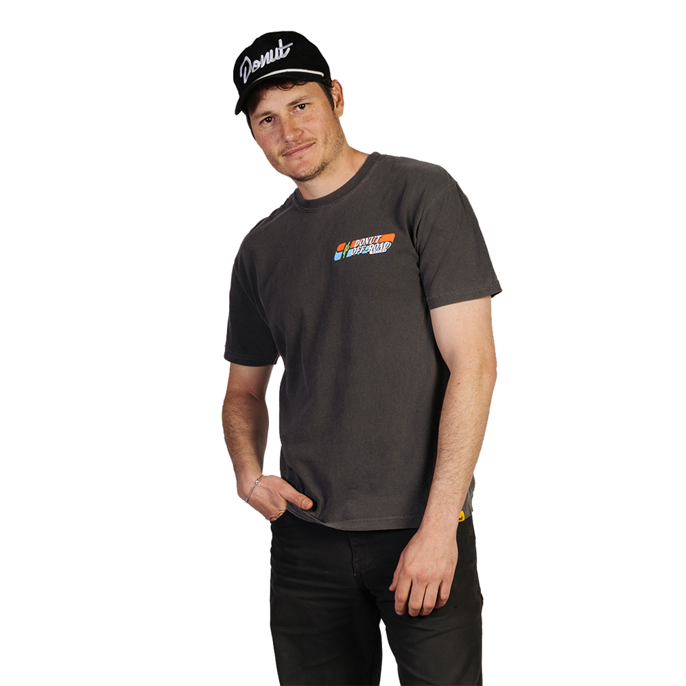 Give It The Beans Baja T-Shirt - Washed Black Model 1