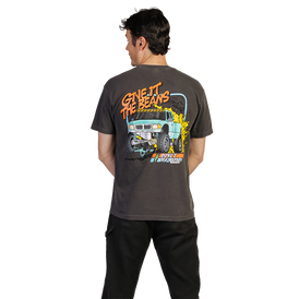 Give It The Beans Baja T-Shirt - Washed Black Model 2