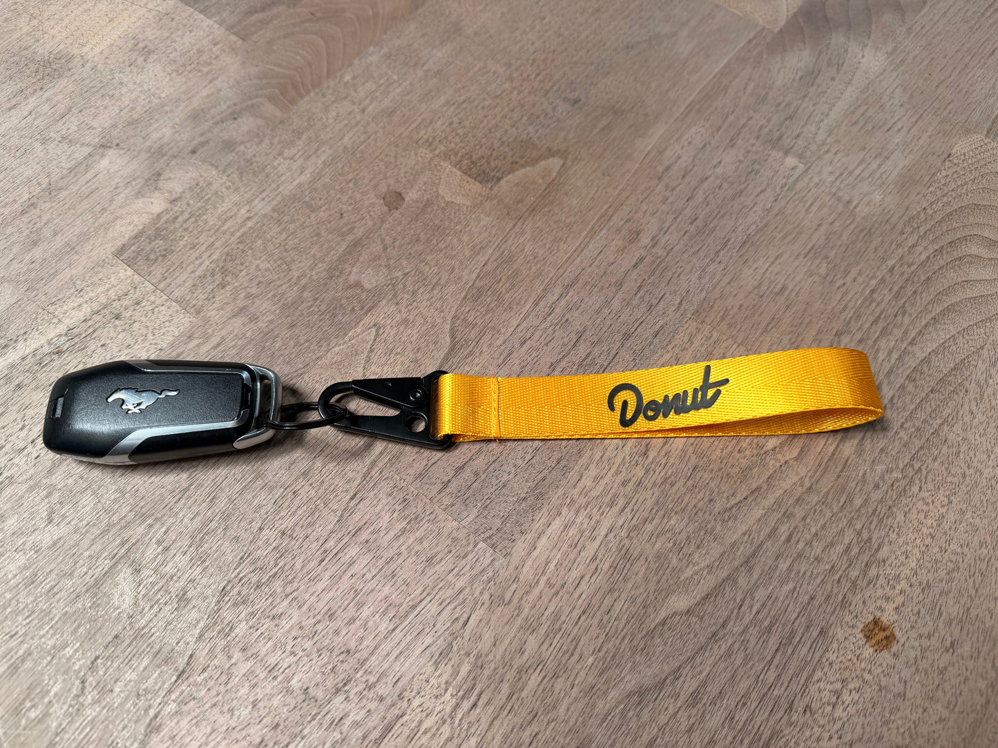 Donut Logo Lanyard Keychain - Yellow