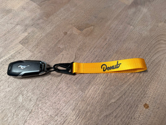 Donut Logo Lanyard Keychain - Yellow