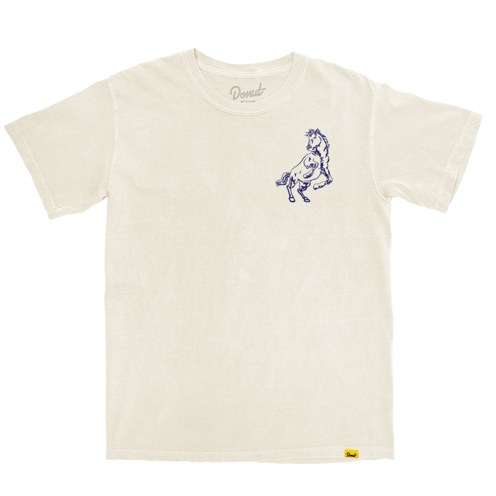 Big Buff Horse T-Shirt - Natural Front