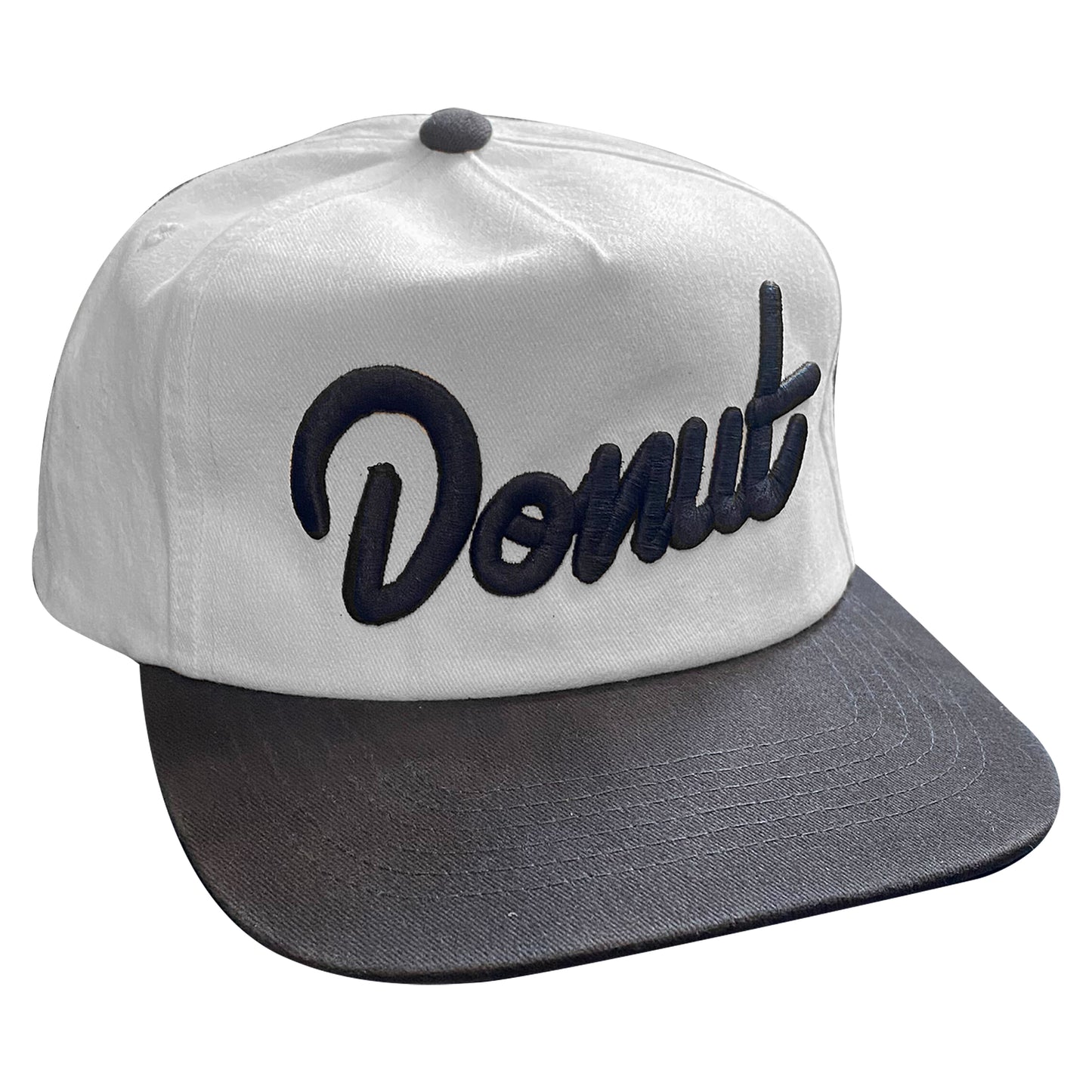 Donut Unstructured Hat - White/Vintage Black
