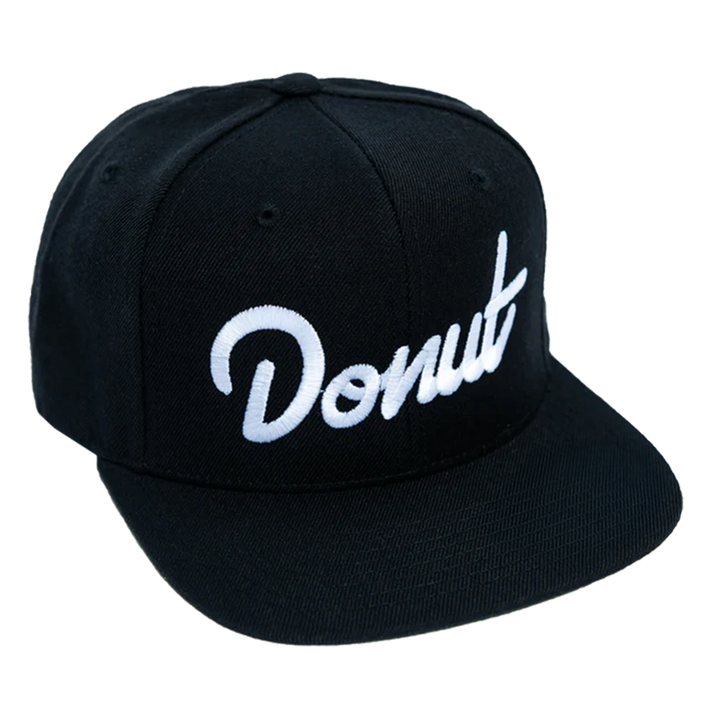 Donut Snapback Hat - Black