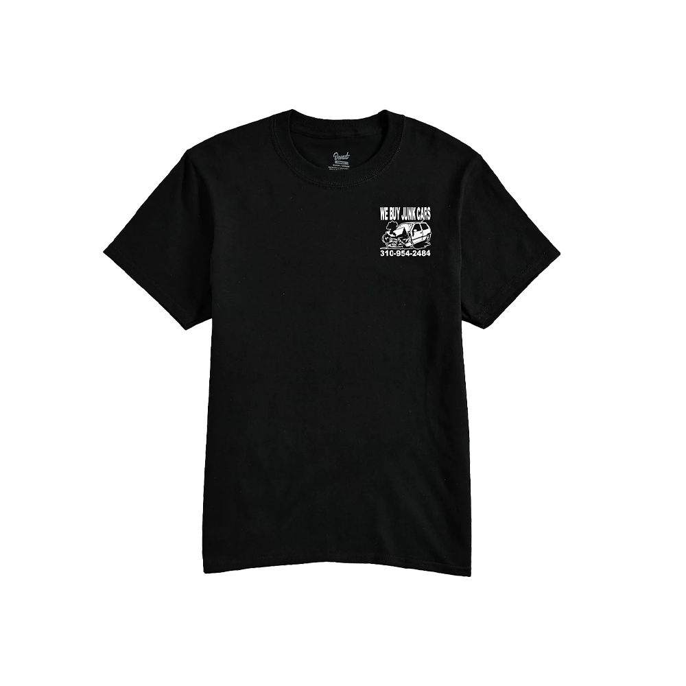 Youth Junk Car T-Shirt - Black Front