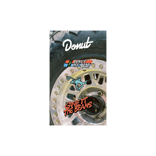 DONUT OFF ROAD RACING ENAMEL PIN 3PK