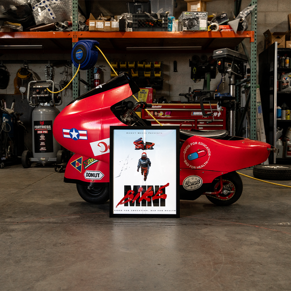 Little Red Mini Bike Poster Donut Media Store