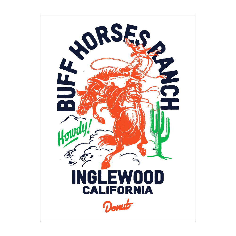 Buff Horses Ranch Poster