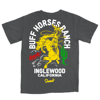 Buff Horses Ranch T-Shirt - Black Back