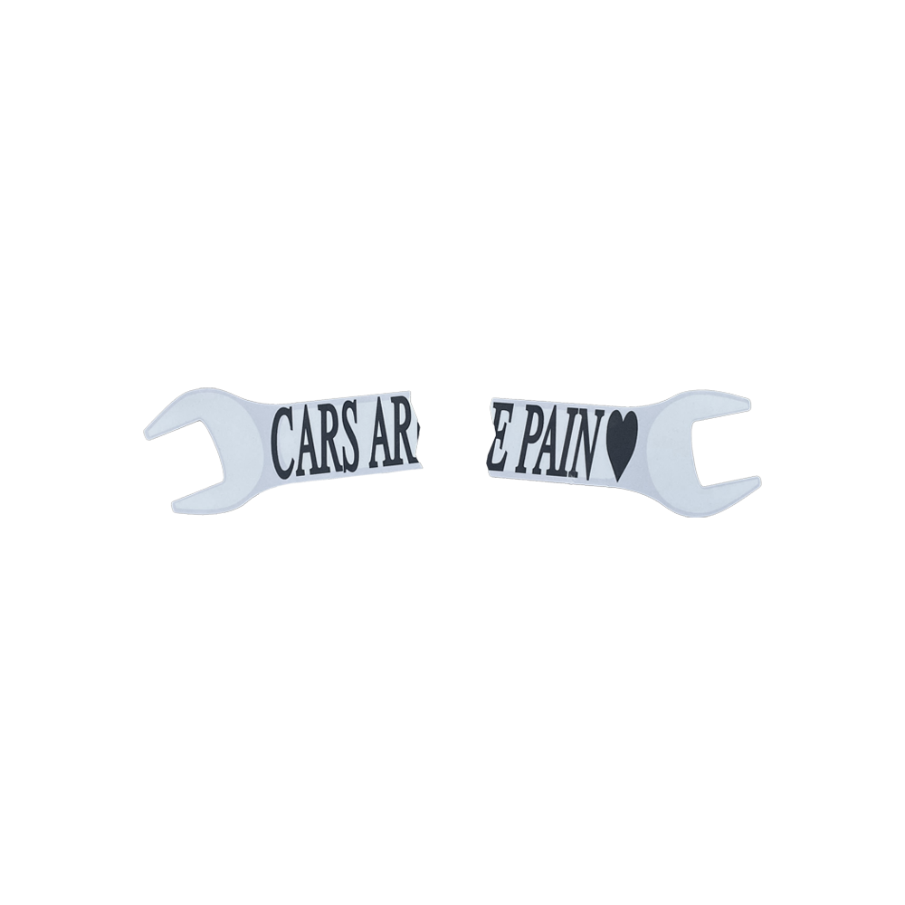 Cars Are Pain Sticker (2-Piece) 2