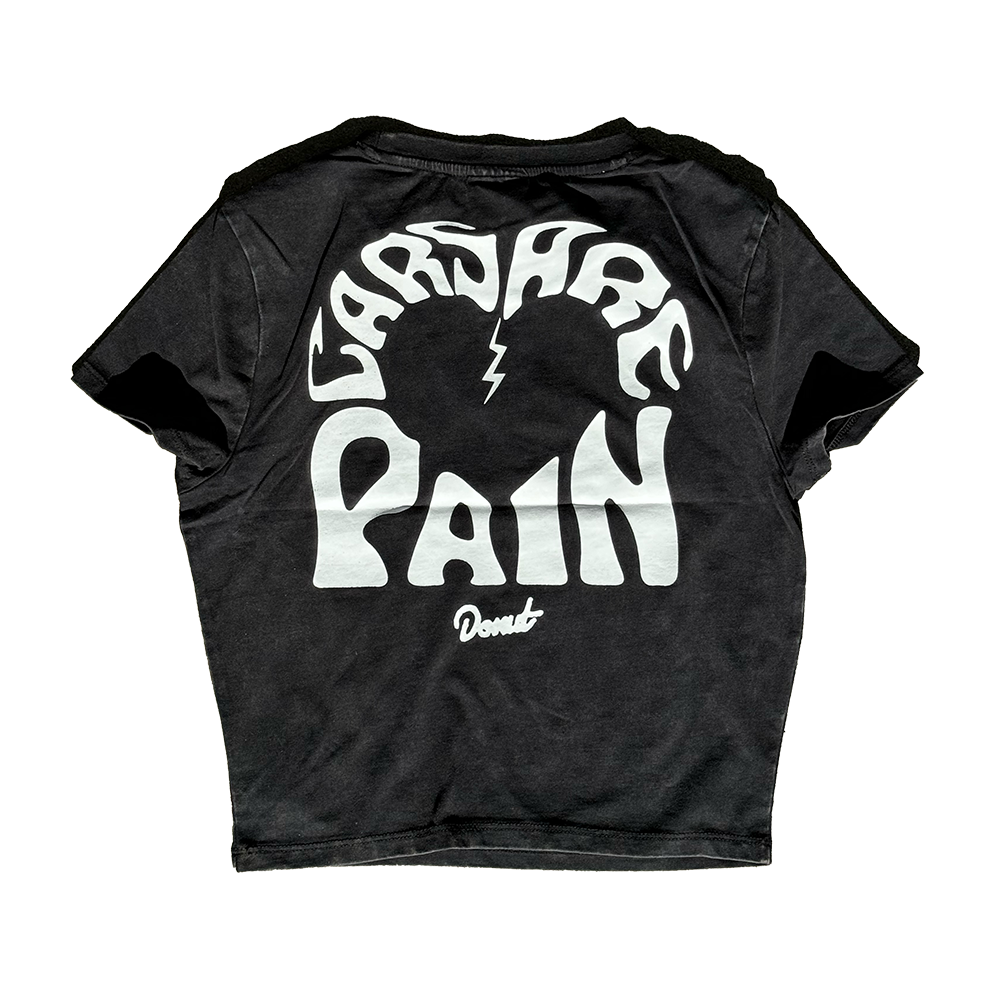 Car Are Pain Crop T-Shirt Back