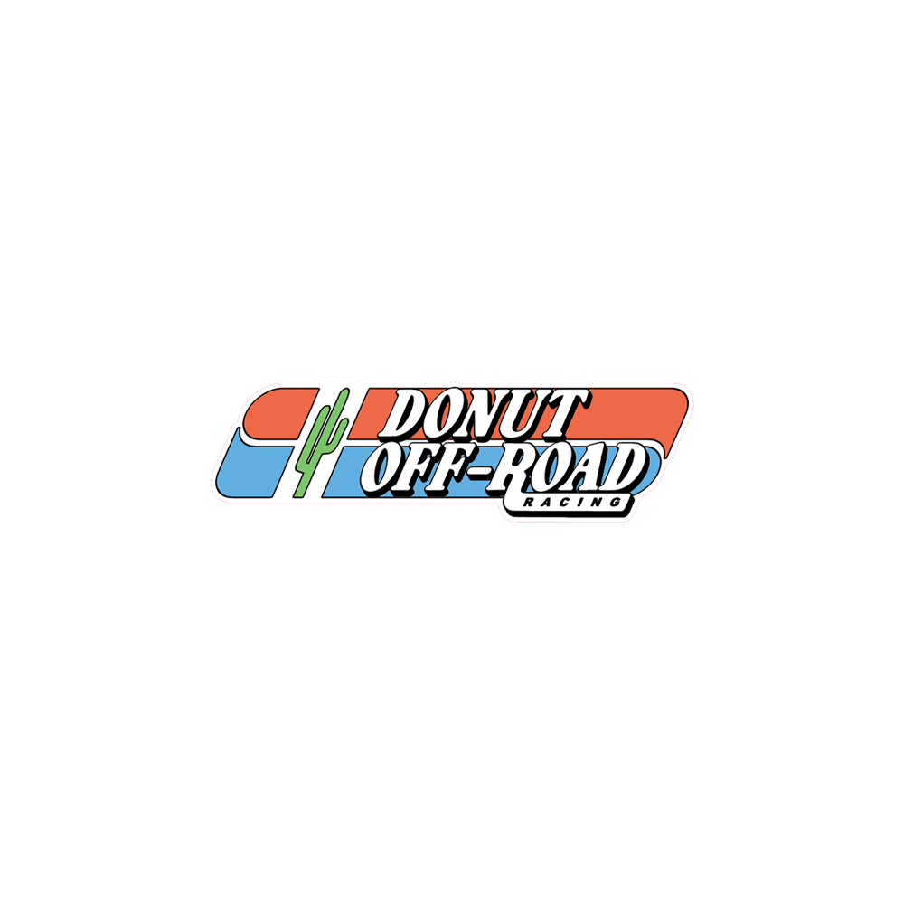 DONUT OFF-ROAD RACING DIE-CUT STICKER Flat