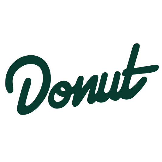 Donut Sticker - 6" - Holly Green