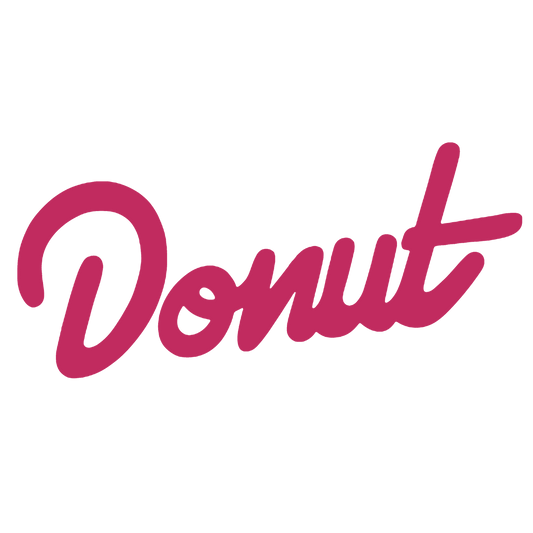 Donut Sticker - 6" - Ruby