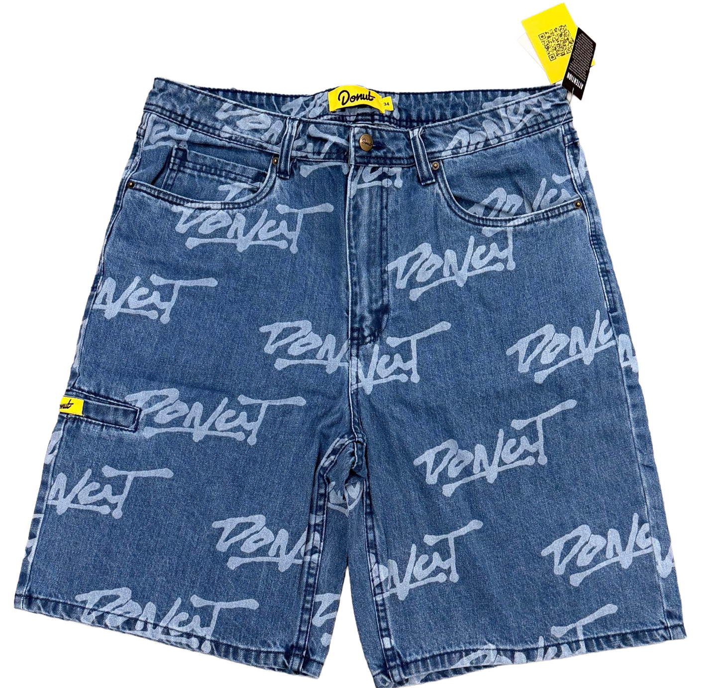 Donut AOP Jort Med Blue