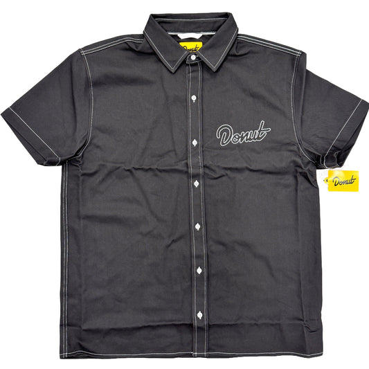 Donut Black Shop Short Sleeve Work Shirt