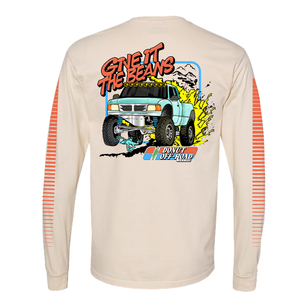 Give It The Beans Baja Long Sleeve - Natural Back