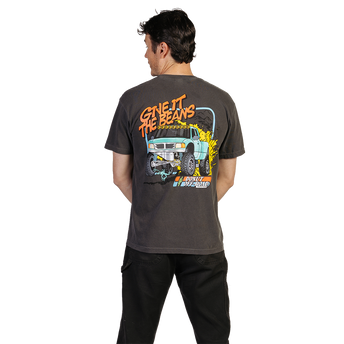 Give It The Beans Baja T-Shirt - Washed Black Model 2