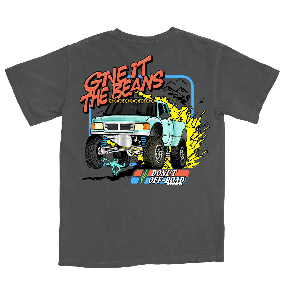 Give It The Beans Baja T-Shirt - Washed Black Back