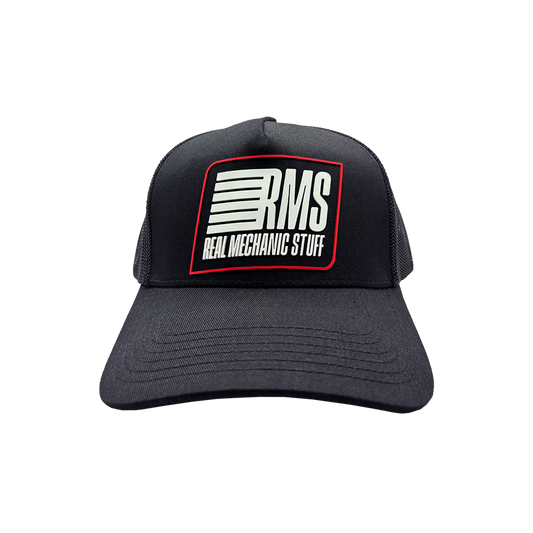 Real Mechanic Stuff Square Logo Trucker Hat Front
