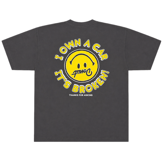 Broken Car Tee - Vintage black