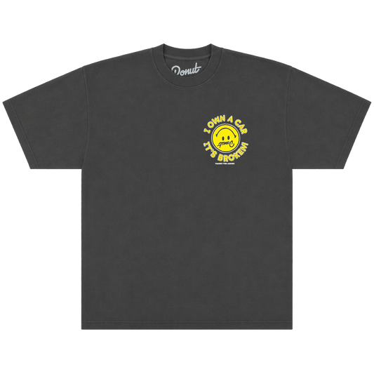 Broken Car Tee - Vintage black