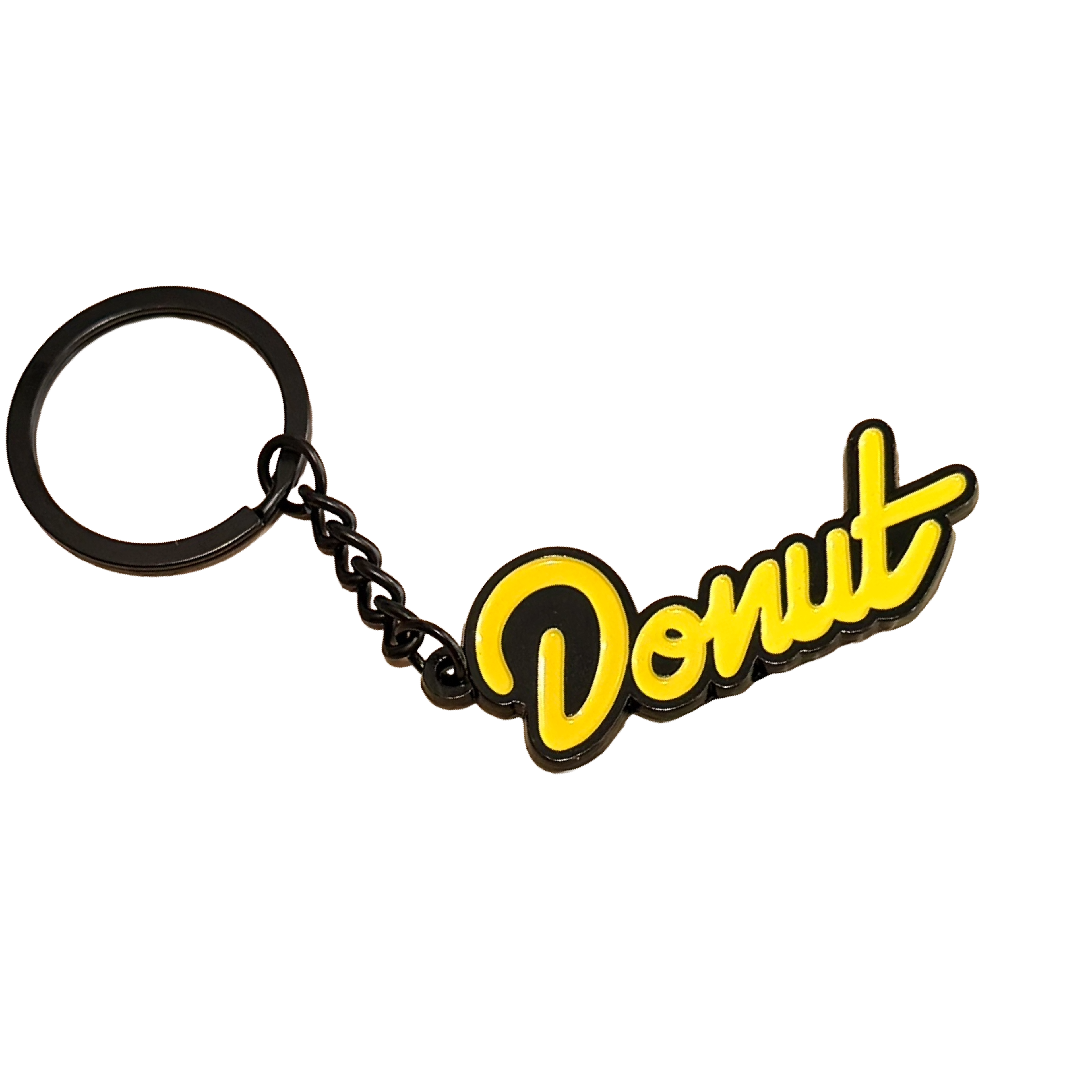 Donut Logo Metal Keychain