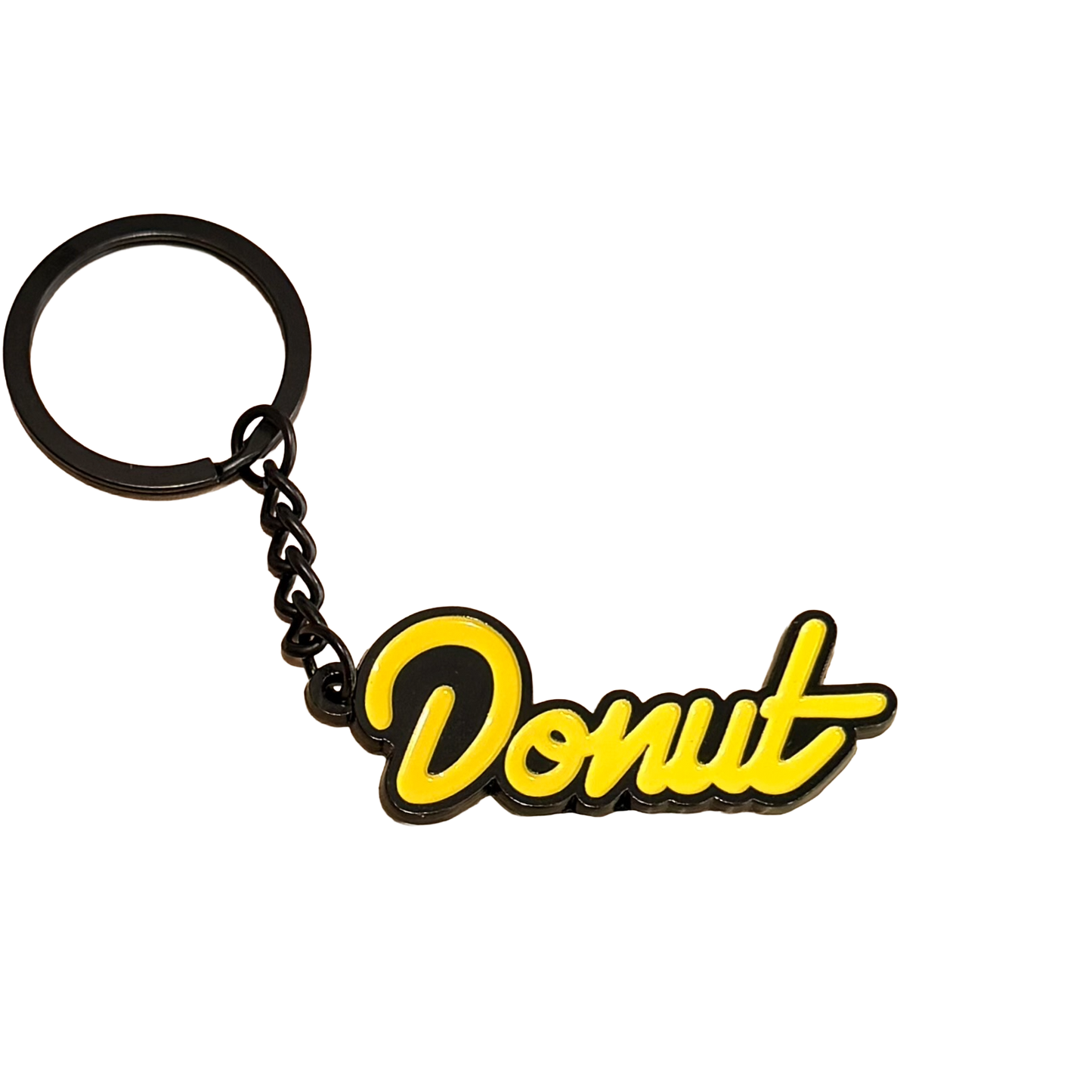 Donut Logo Metal Keychain