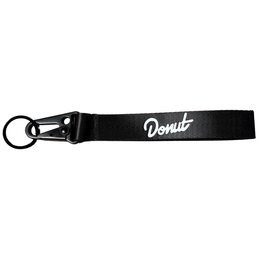 Donut Logo Lanyard Keychain - Black