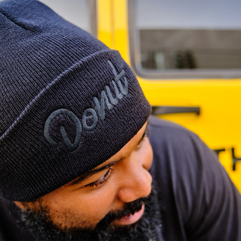 Donut Box Logo Beanie - Navy