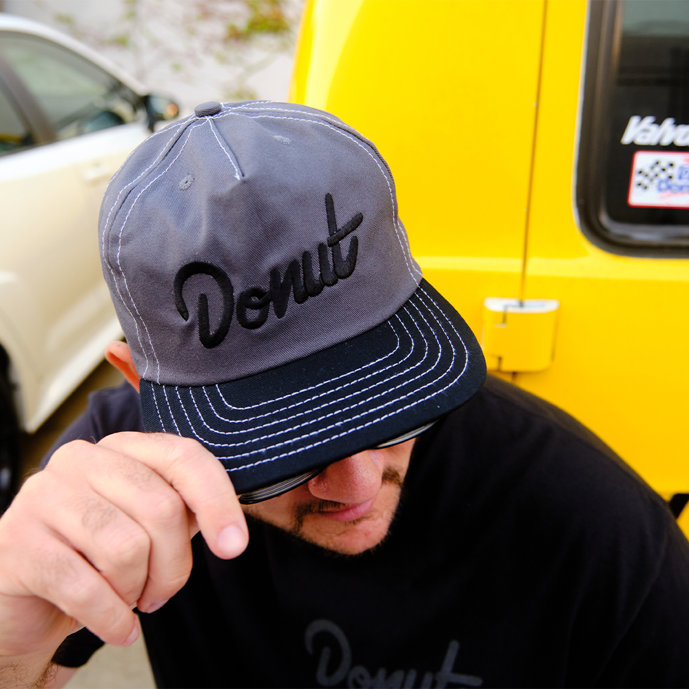 Donut Snapback Hat 2.0 - Black