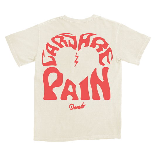 Cars Are Pain Broken Heart T-Shirt - Natural Back