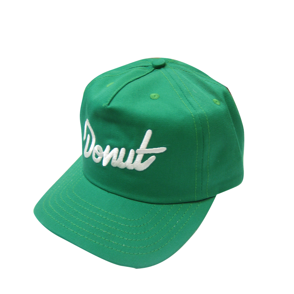 Donut Logo Hat - Kelly Green Side