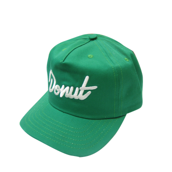 Donut Logo Hat - Kelly Green Side