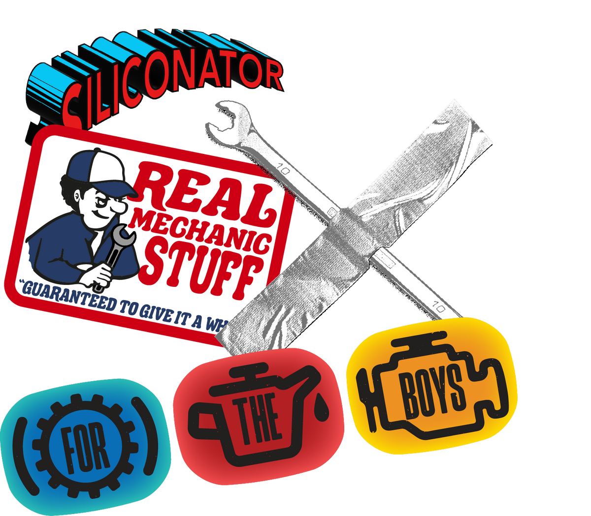 Mechanic Symbol Sticker Real Mechanic Stuff Sticker Pack – Donut