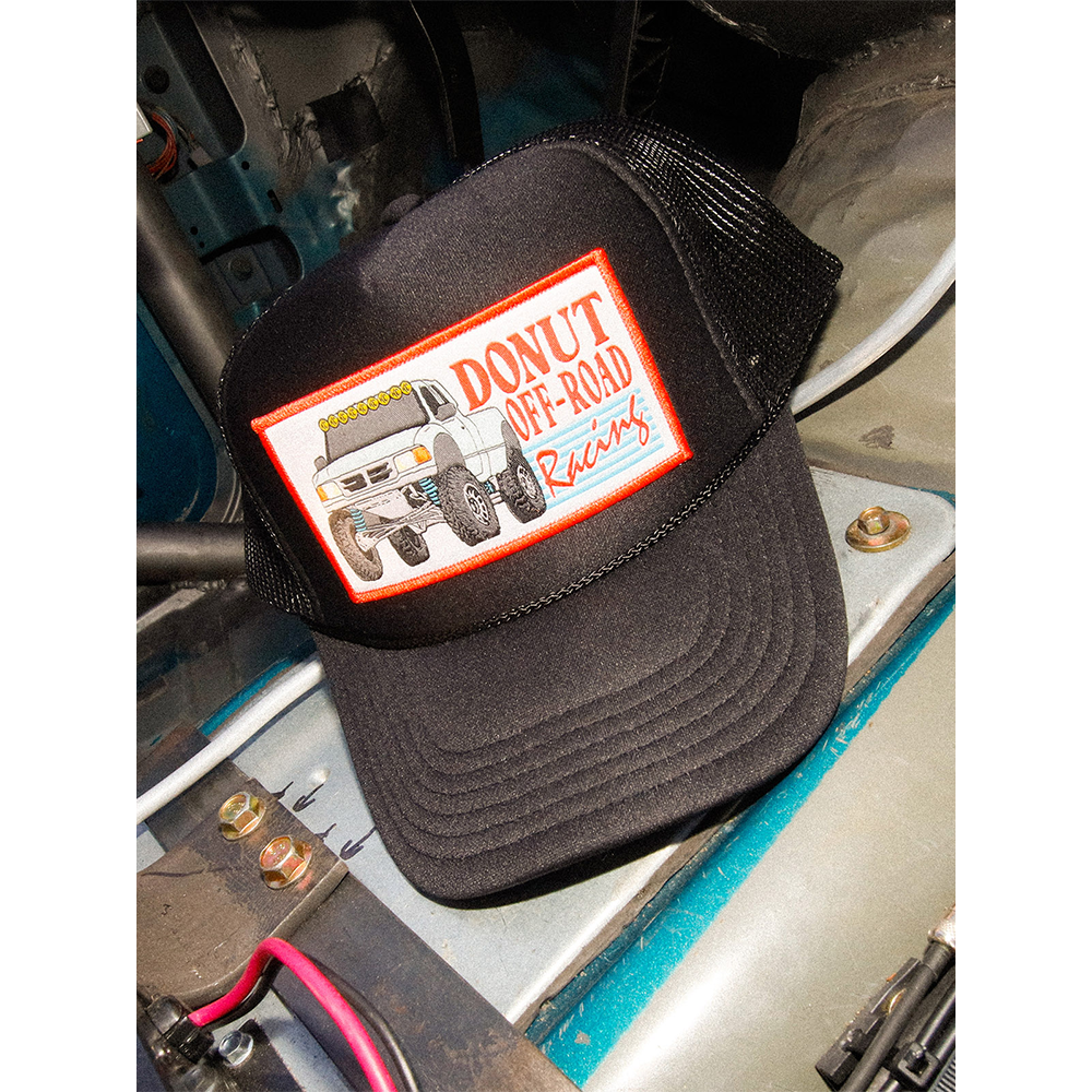 DONUT OFF ROAD RACING TRUCKER HAT In Use 1