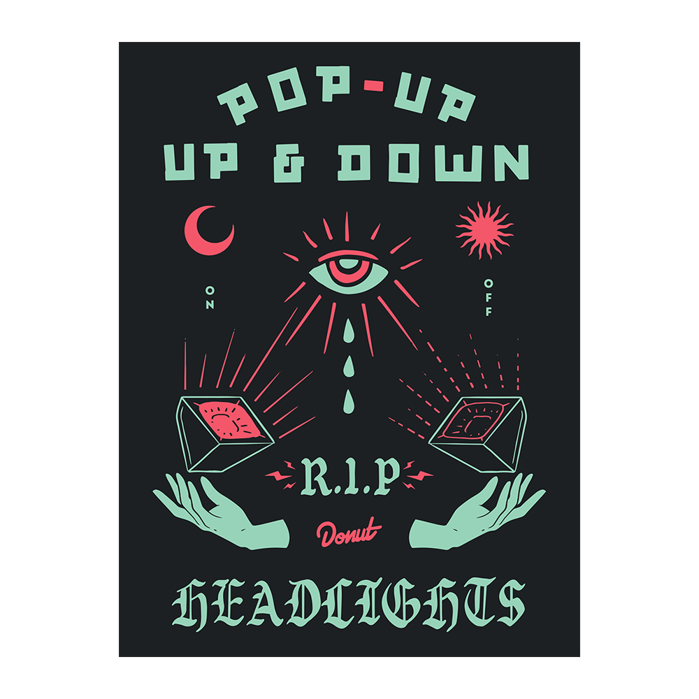 Pop Up & Down Headlights Poster