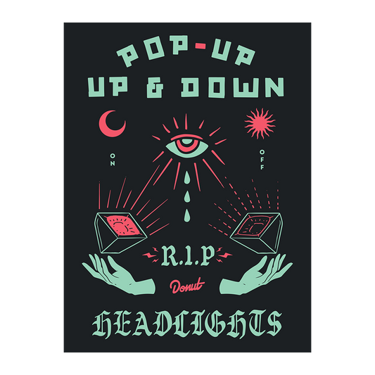 Pop Up & Down Headlights Poster