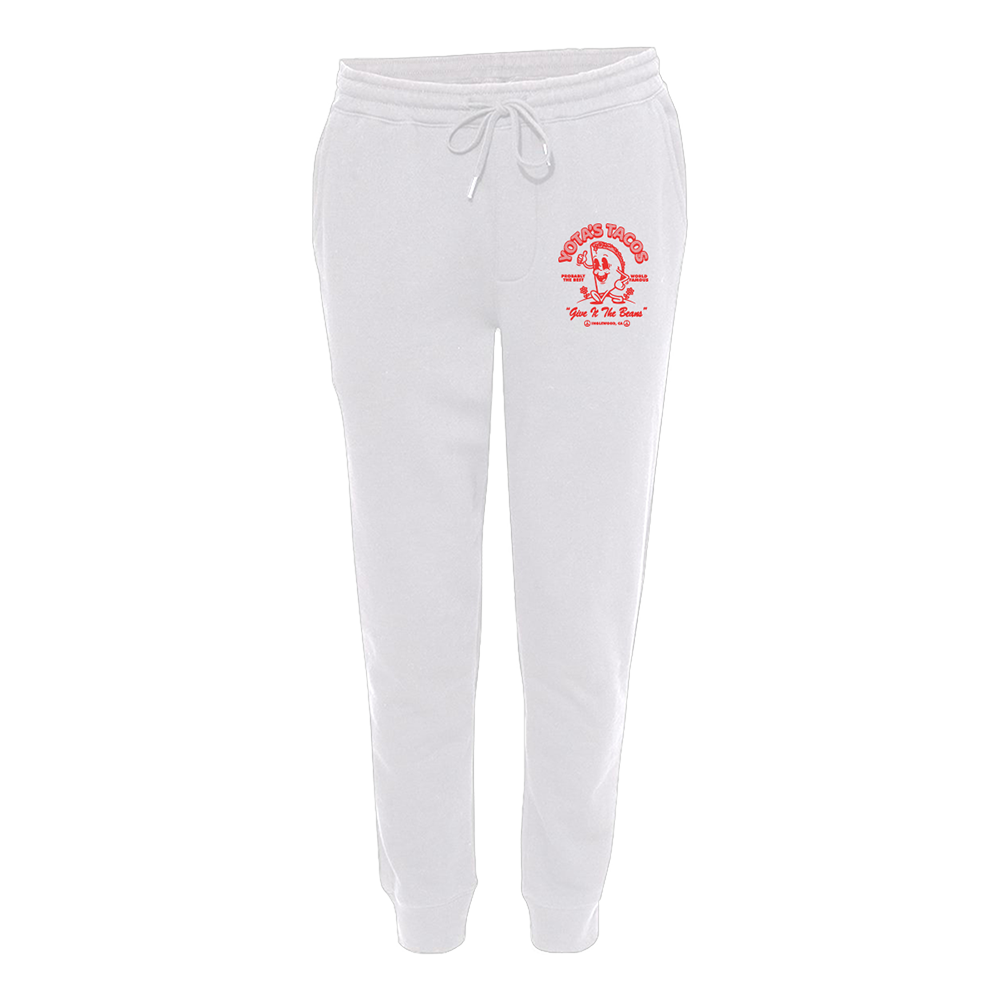 Yota's Tacos Sweatpants - White