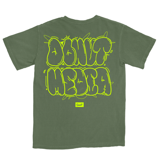 Bubble T-Shirt - Olive Back