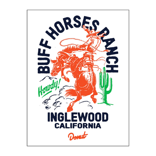 Buff Horses Ranch Poster