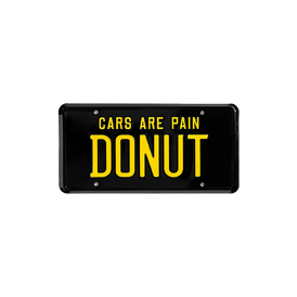 Cars are Pain License Plate