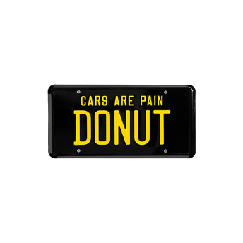 Cars are Pain License Plate