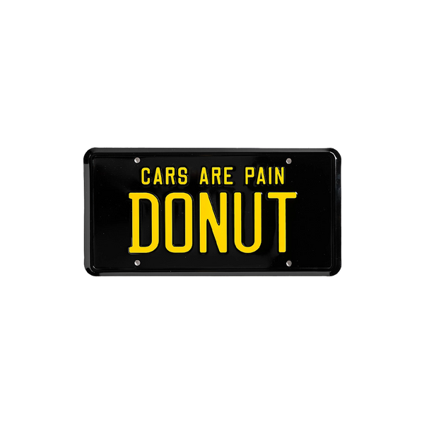 Cars are Pain License Plate – Donut Media Store