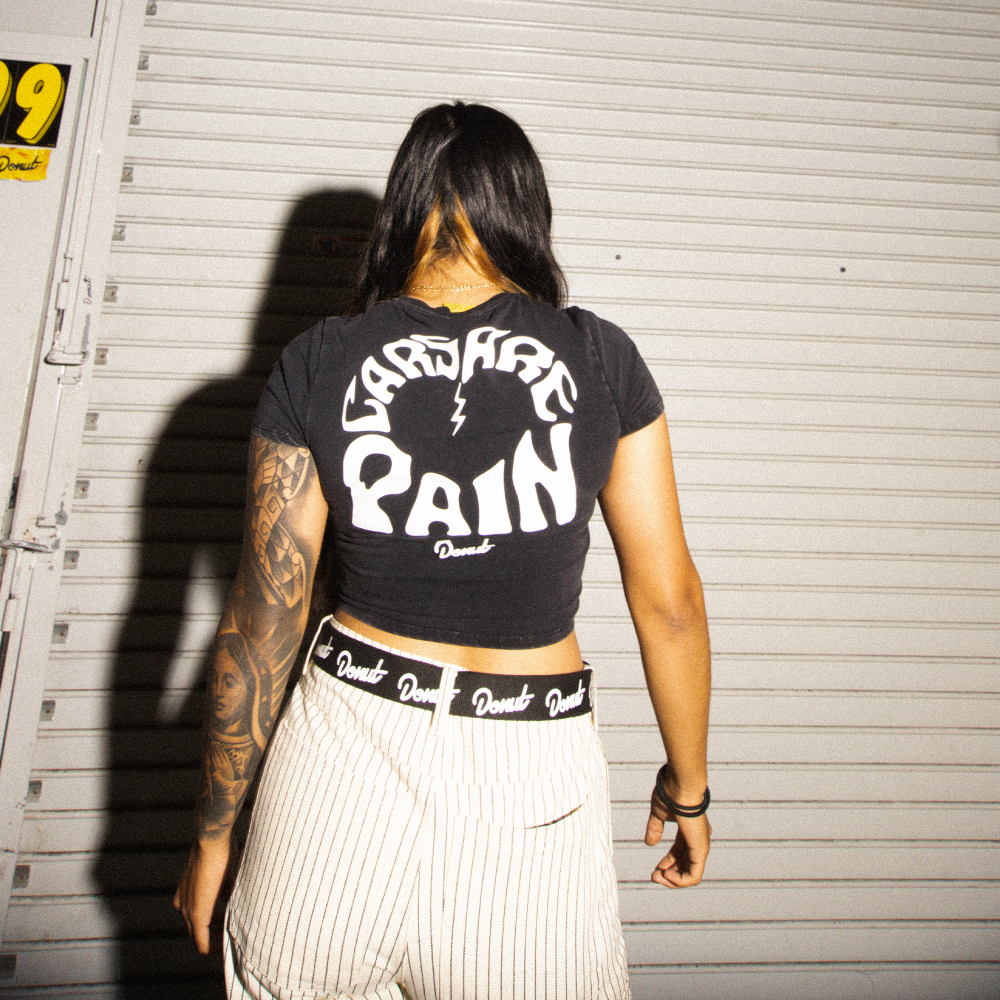 Car Are Pain Crop T-Shirt In Use 2