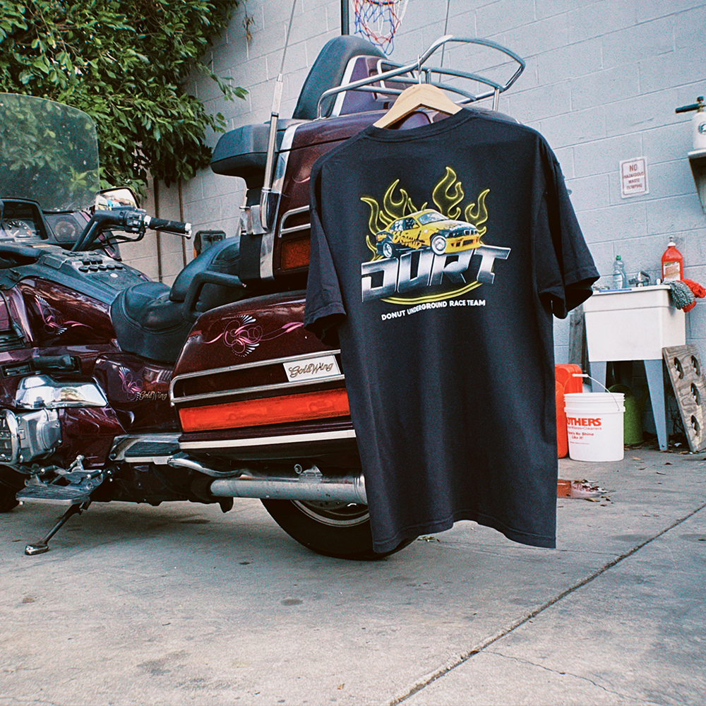 Donut Underground Race Team T-Shirt In Use 4