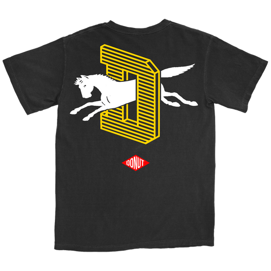 Buff Horse Team T-Shirt - Black Back