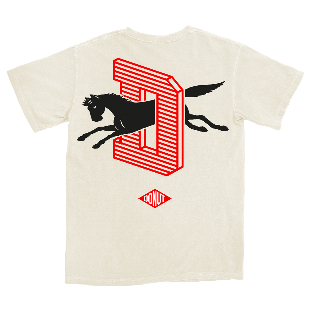 Buff Horse Team T-Shirt - Natural Back